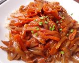 Foto del paso 6 de la receta: Berenjenas🍆 en salsa roja🍅 picante🌶 con arroz blanco🍚