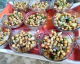 A picture of step 2 of Chole chat.