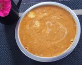 A picture of step 5 of Chana Masala with Bhature.