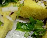 A picture of step 5 of Dhokla !!.