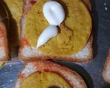 A picture of step 6 of Cheela Sandwich.