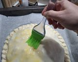 A picture of step 8 of Fava Bean and Sausage Empanada.