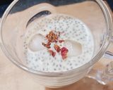 A picture of step 3 of Instant Gulkand thandai.