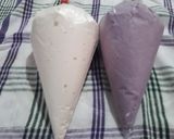 Foto langkah ke 5 dari resep Bolu Kukus Mungil Blueberry.