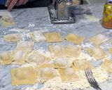 A picture of step 8 of Homemade crab ravioli with sage lemon butter sauce.