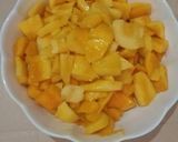 A picture of step 2 of Mango Jam 💛.