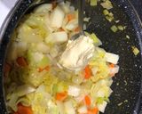 Foto del paso 4 de la receta: Crema de verduras con crujiente de jamón