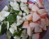 A picture of step 3 of Apple Chana Chaat.