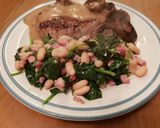 A picture of step 6 of Spinach, Pancetta and Cannellini Beans.