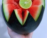 A picture of step 1 of Watermelon Sharbat.