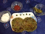 પાલક એન્ડ ધાણા મસાલા પરાઠા