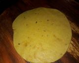 A picture of step 3 of Ajwain ki Poori.