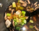 A picture of step 2 of Vegetarian Asparagus, Tofu, and Glass Noodle Soup.