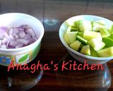 A picture of step 1 of Raw Mango onion salad (कांदा कैरी).