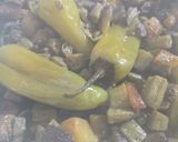 A picture of step 6 of Okra potatoes.