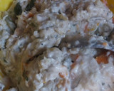 Foto langkah ke 2 dari resep Cireng sayur sop isi mozzarella.