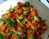 Foto del paso 2 de la receta: Budín de zanahoria, brócoli y pimiento