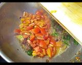 A picture of step 2 of Tomato Chitrana.