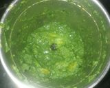 A picture of step 4 of Pudina amla chutney.