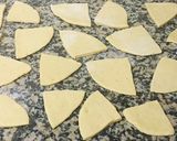 A picture of step 6 of Mandazi without yeast.