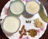 A picture of step 1 of Shahi Suji Halwa.