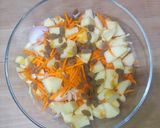 A picture of step 2 of Apple Walnut Coleslaw.
