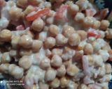 A picture of step 3 of Chana chat.