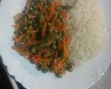 A picture of step 11 of Rice with peas n grated carrot#authors marathon.