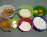 Foto langkah ke 1 dari resep Bolu pisang kukus tanpa mikser.