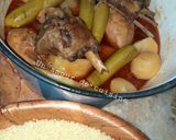 Une image de l'étape 6 de Couscous aux deux viandes sauce rouge 🥣.