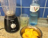 Foto del paso 1 de la receta: Licuado proteico de durazno