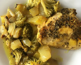 Foto del paso 8 de la receta: Muslo de pollo con patata y brócoli