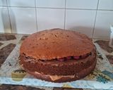 Foto del paso 9 de la receta: Torta deleite con triple rellenos decorada con ganache de chocolate blanco y frambuesas