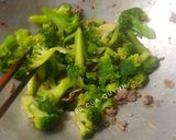 Hình bước làm 3 của món Súp lơ xanh xào thịt bò