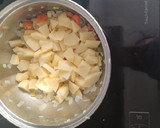 Foto del paso 3 de la receta: Crema de patata con verdura y solomillo de pollo rebozado