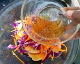 A picture of step 5 of Purple cabbage, apple summer salad.