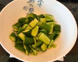 A picture of step 2 of Chilled Cucumber in Sauce.