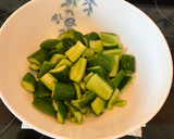 A picture of step 2 of Chilled Cucumber in Sauce.
