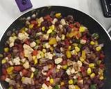 A picture of step 3 of Healthy Breakfast meal Mexican wrap with Indian twist.