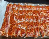 Leveles-baconos csavart recept fázis 2 fotója