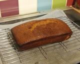 A picture of step 10 of Vickys Syrup Loaf Cake, GF DF EF SF NF.
