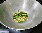 A picture of step 1 of Banana stem Raita.