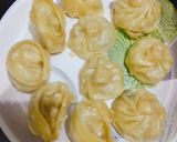 A picture of step 5 of Chicken Momos/dumpling.