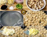 A picture of step 1 of Soya Chunks Chilli Manchurian In 2 Ways.