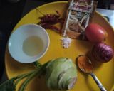A picture of step 1 of Shalgam (turnip)curry in kashmiri style.