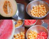 Es Buah Semangka Melon Selasih langkah memasak 2 foto