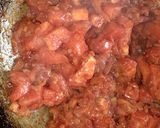 A picture of step 4 of Masala bhindi.