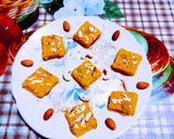 A picture of step 4 of Delicious tasty milk powder Burfi.