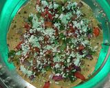 A picture of step 5 of Masala papad.