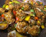 A picture of step 12 of Chilli Garlic Prawns.